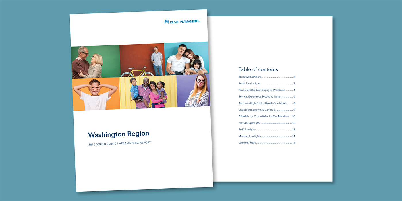 Kaiser Permanente Annual Report cover